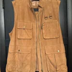 Banana republic 100% suede leather vest